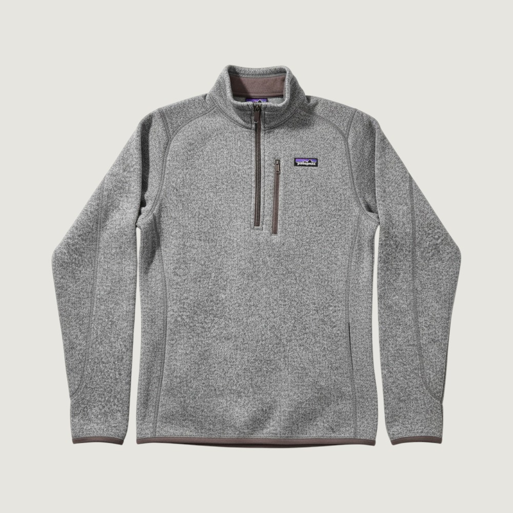 Patagonia Better Sweater 1/4 Zip Fleece Pullover Mens Medium Teal Gray Outdoor